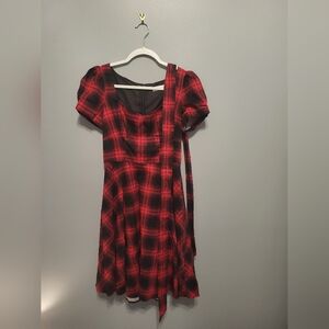 Red And Black Plaid Dress